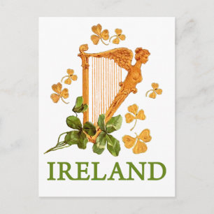 CARTÃO POSTAL HARPA IRLANDESA