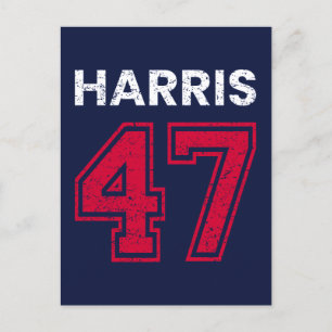 Cartão Postal Harris 47 I - Kamala Harris Para Presidente