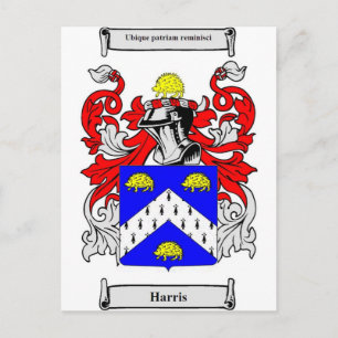 Cartão Postal Harris Casaco de Arms