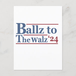 Cartão Postal Harris Walz 2024 Eleição Kamala Tim Waltz América