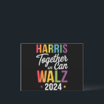 Cartão Postal Harris Walz 2024 Kamala Juntos Podemos LGBT<br><div class="desc">Harris Walz 2024 Kamala Juntos Podemos Eleição</div>
