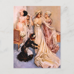 Cartão Postal Harrison Fisher: Casamento