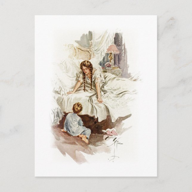 Cartão Postal Harrison Fisher Hearts Deseja Realmente Minha Mãe (Frente)