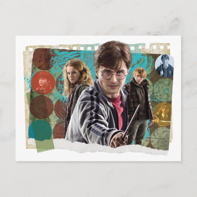 Cartão Postal Harry, Hermione e Ron 1 (Frente)