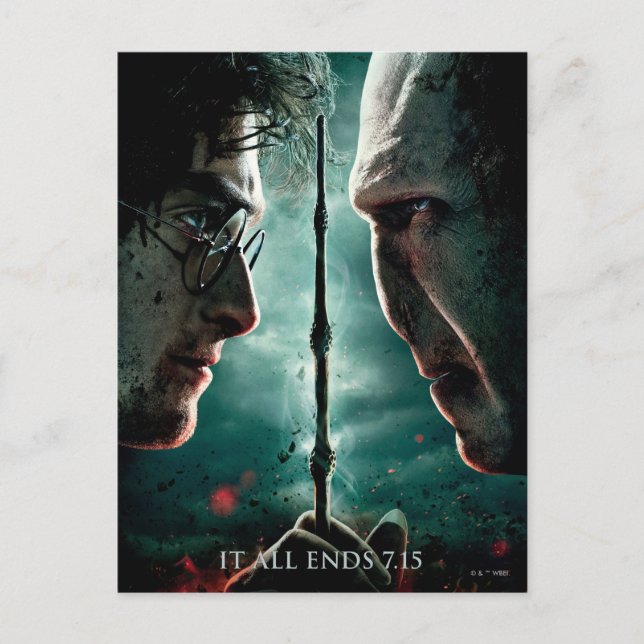 Cartão Postal Harry Potter 7 Parte 2 - Harry vs Voldemort (Frente)