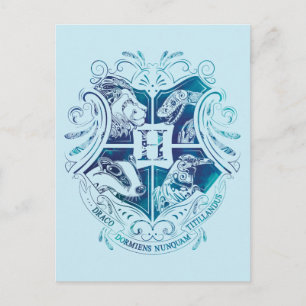 Cartão Postal Harry Potter Aguamenti HOGWARTS™ Crest