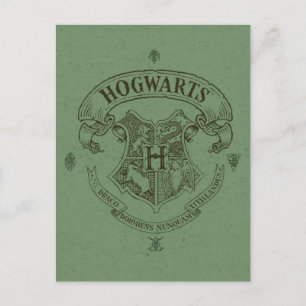 Cartão Postal Harry Potter Bandeiras Hogwarts