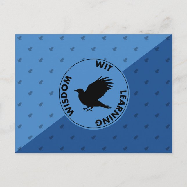 Cartão Postal Harry Potter | Características da Casa RAVENCLAW™  (Frente)