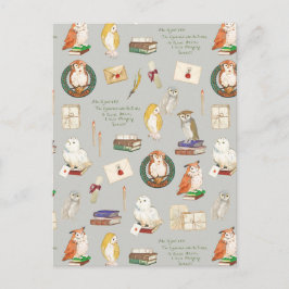 Cartão Postal HARRY POTTER™ | Coruja - Letra Padrão