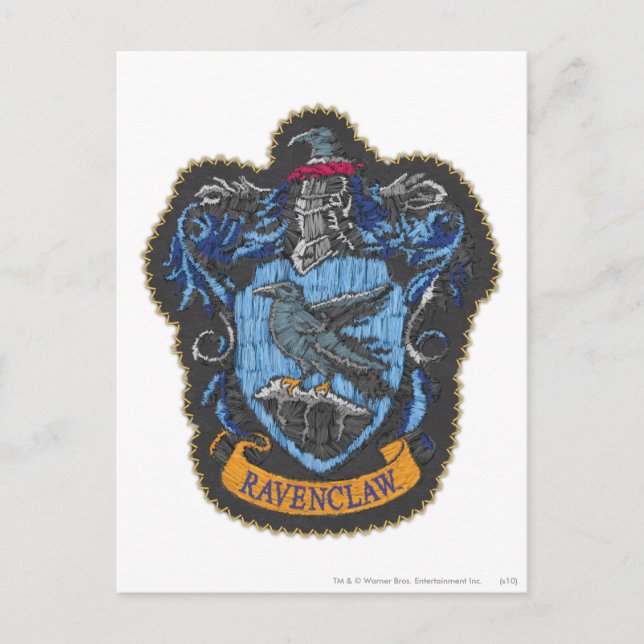 Cartão Postal Harry Potter | Crest Clássico De Ravenclaw (Frente)