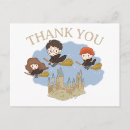 Cartão Postal Harry Potter e Hogwarts Mágicos Obrigado