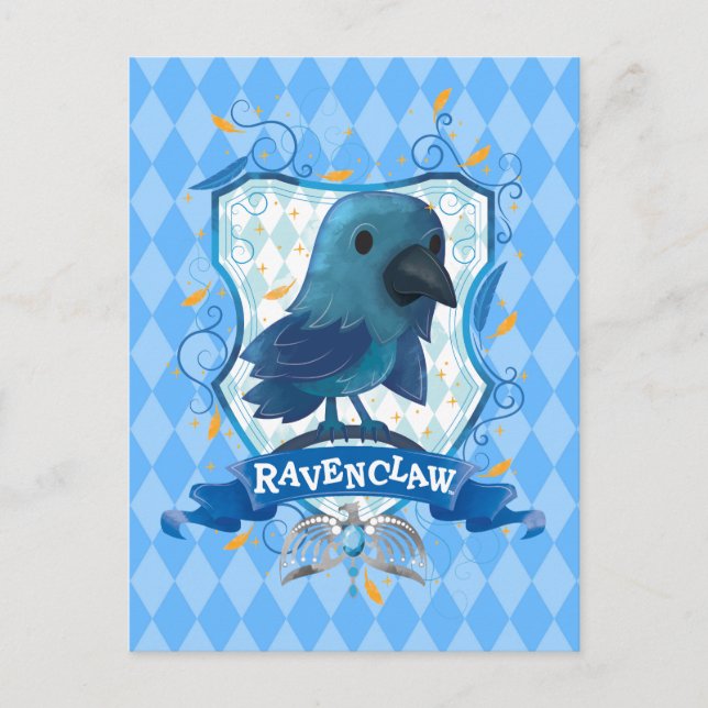 Cartão Postal Harry Potter | Encantamento da RAVENCLAW™ Crest (Frente)