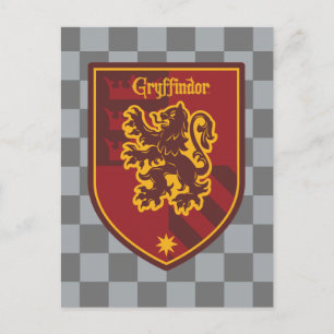 Cartão Postal Harry Potter Gryffindor House Pride Crest
