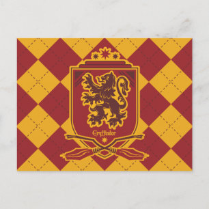 Cartão Postal Harry Potter Gryffindor QUIDDITCH™ Crest