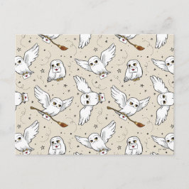 Cartão Postal Harry Potter | Hedwig Pattern