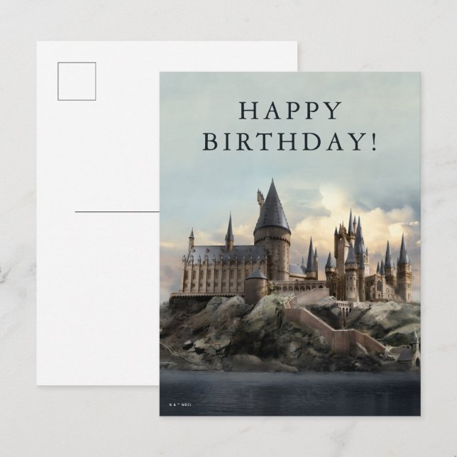 Cartão Postal Harry Potter | Hogwarts Castle Daytime (Frente/Verso)