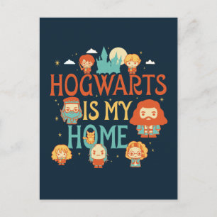 CARTÃO POSTAL HARRY POTTER™ HOGWARTS™ É MINHA CASA