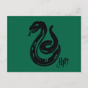 Cartão Postal Harry Potter   Ícone Cobra de Slytherina