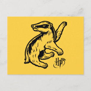 Cartão Postal Harry Potter  Ícone de Badger Hufflepuff
