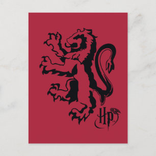 Cartão Postal Harry Potter  Ícone De Leão Gryffindor