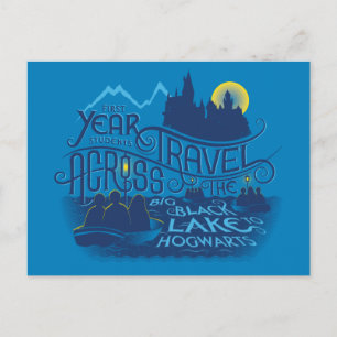 Cartão Postal Harry Potter Lago Negro A Hogwarts