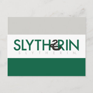 Cartão Postal Harry Potter Logotipo do Orgulho da Casa Slyther
