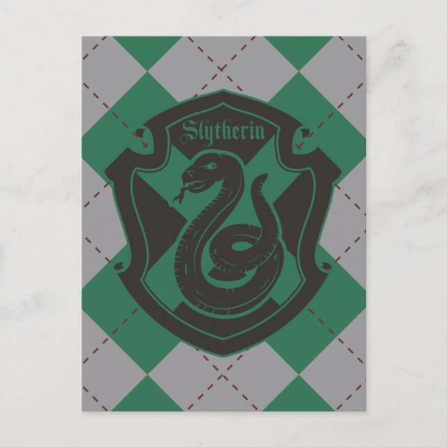 Cartão Postal Harry Potter | Orgulho da Casa Slytherin (Frente)