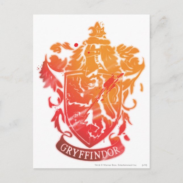 Cartão Postal Harry Potter| Paragem Gryffindor - Espalhada (Frente)