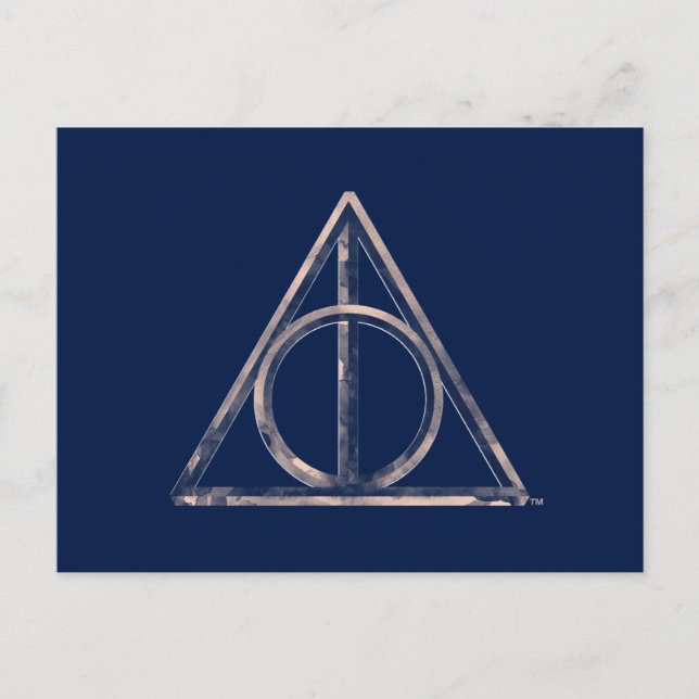 Cartão Postal Harry Potter | Símbolo das Relíquias da Morte em A (Frente)