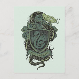 Cartão Postal Harry Potter Slytherin Crest
