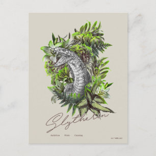Cartão Postal HARRY POTTER™ SLYTHERIN™ - Gráfico Floral