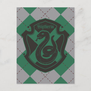 Cartão Postal Harry Potter Slytherin House Pride Crest