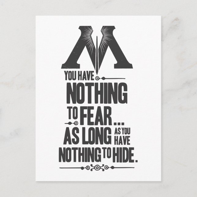 Cartão Postal Harry Potter Spell | Ministério da Propaganda Mági (Frente)