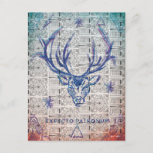 Cartão Postal Harry Potter Spell Stag Patronus Sketch