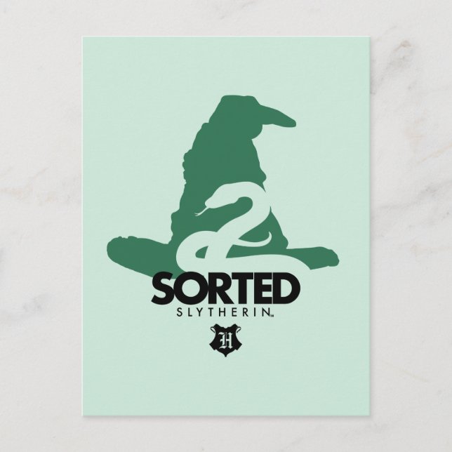 Cartão Postal Harry Potter | Triado na Casa SLYTHERIN™ (Frente)