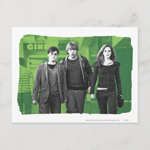 Cartão Postal Harry, Ron e Hermione 1