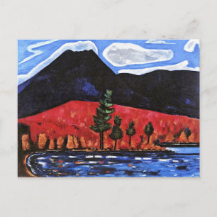 Cartão Postal Hartley - Monte Katahdin, pintura de arte