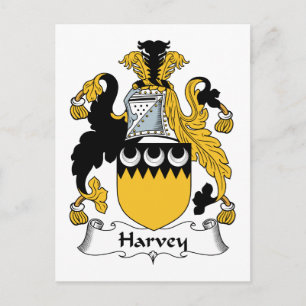 Cartão Postal Harvey Family Crest
