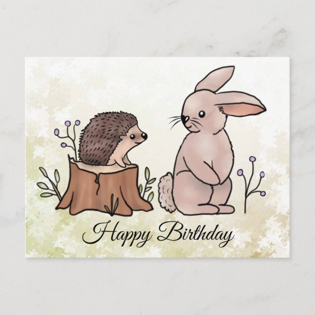 Cartão Postal Hase und Igel  (Frente)