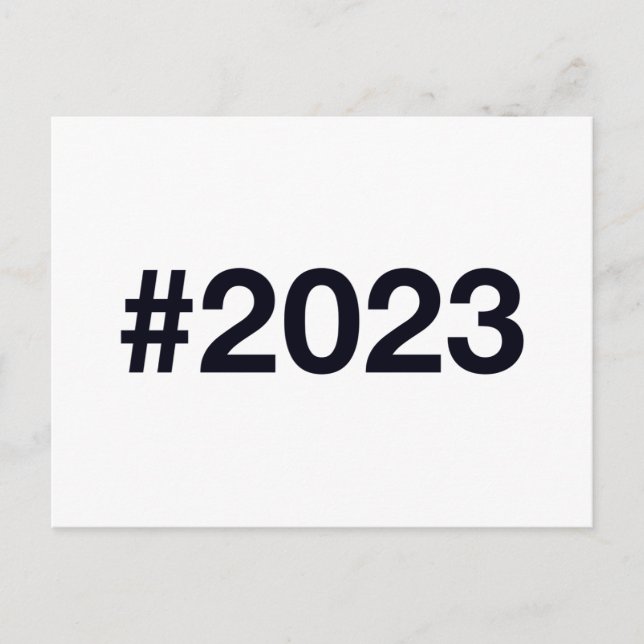 Cartão Postal Hashtag 2023 (Frente)