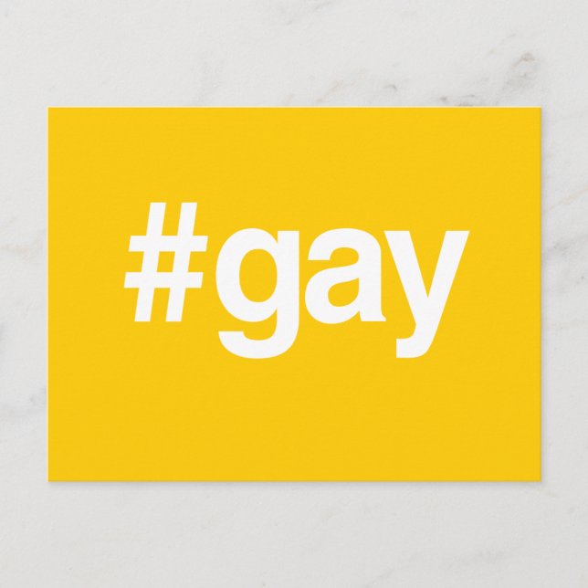 CARTÃO POSTAL HASHTAG GAY (Frente)
