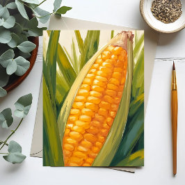 Cartão Postal Haste de Milho | Pintura Sulista do País Agrícola