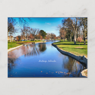 Cartão Postal Hastings, fotografia da paisagem de Nebraska