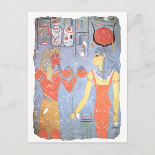 Cartão Postal Hathor e Horemheb