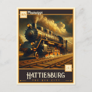 Cartão Postal Hattiesburg, Mississippi   Vintage