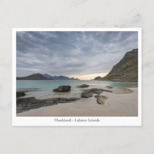 Cartão Postal Haukland Beach