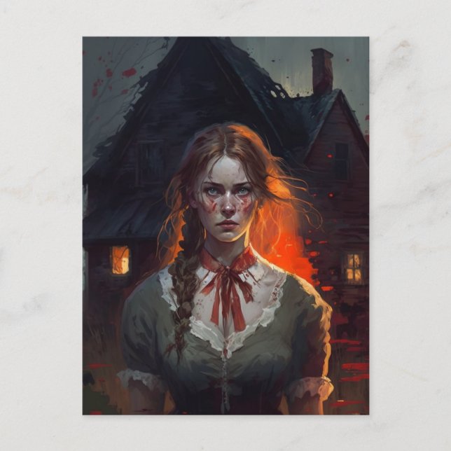 Cartão Postal Haunting house (Frente)