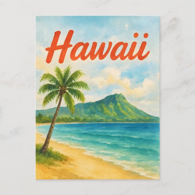 Cartão Postal Havaí (Frente)