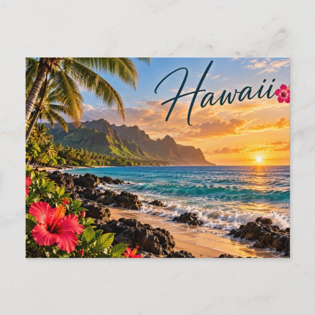 Cartão Postal Havaí (Frente)