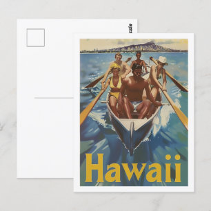 Cartão Postal Havaí EUA América Vintage, famosa Viagem